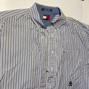 Vintage 1990s Tommy Hilfiger striped shirt